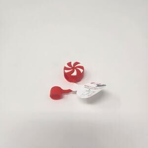 Red & White Peppermint Candy Tumbler Straw Cover